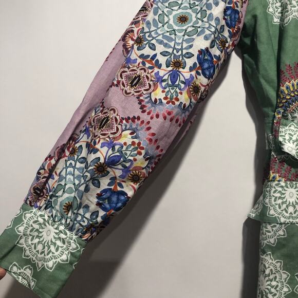 Anthropologie x Kachel Buttondown Mini Dress Multicolor Size L NWT - Picture 8 of 12